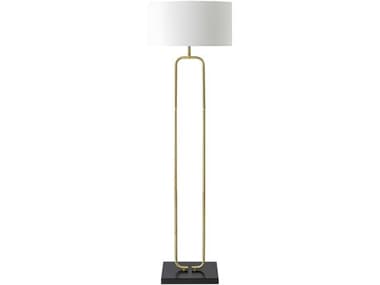 Surya Molto 62" Tall Metallic Brass Floor Lamp SYMLT001