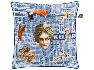 Surya Mind Games Blue Pillow SYMNG001