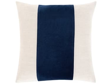 Surya Moza Light Beige / Navy / Taupe Pillow SYMZA003