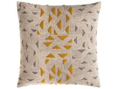 Surya Shannon Light Beige / Charcoal / Mustard Pillow SYNON001