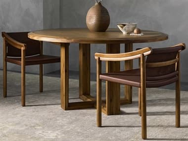 Surya Northbank Acacia Wood Dining Room Set SYNORTHBANKDINSET