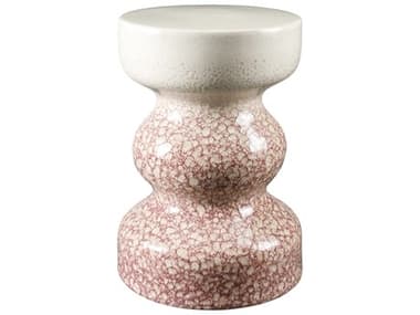 Surya Osambela Coral Pink Accent Stool SYOBA007181212