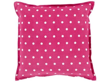 Surya Polka Dot Pink Pillow SYPD004