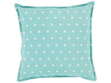 Surya Polka Dot Seafoam Pillow SYPD011