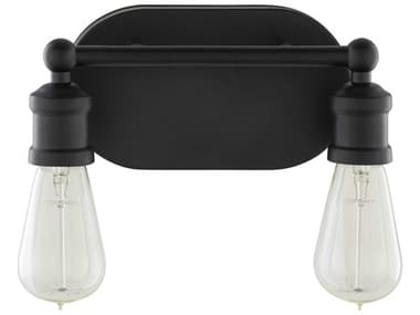 Surya Pierre 2-Light Black Vanity Light SYPIR001