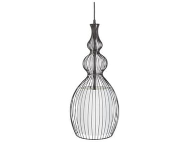 Surya Quinton 1-Light Black Cylinder Mini Pendant SYQTN002