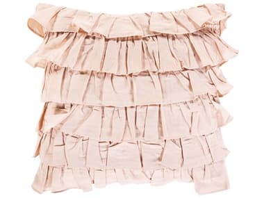 Surya Ruffle Dusty Pink Pillow SYRLE003