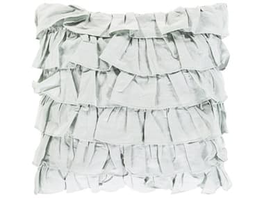 Surya Ruffle Pale Blue Pillow SYRLE005