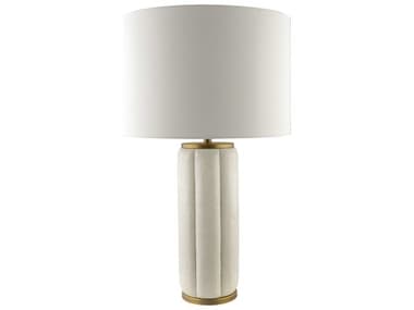 Surya Rialto Natural Beige White Linen Off Buffet Lamp SYRLT001