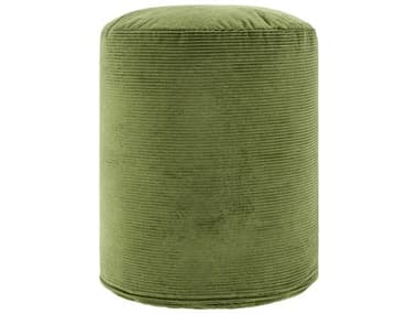 Surya Roy Olive Green Upholstered Pouf SYROPF002161818