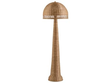 Surya Ripa Wheat Rattan Brown Floor Lamp SYRPA001