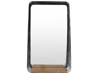 Surya Carter Black Rectangular Wall Mirror SYRRT0011932