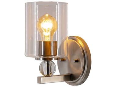 Surya Rosemarie 1-Light Metallic Nickel Wall Sconce SYRSM001