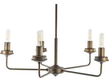 Surya Sannah 5-Light Metallic Pewter Bronze Chandelier SYSAH001