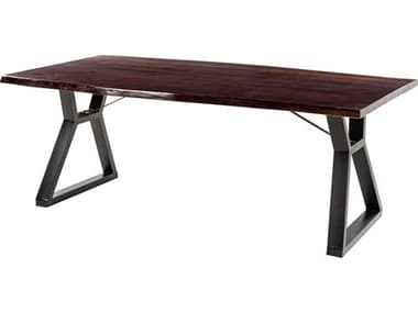 Surya Stavanger Rectangular Wood Brown Black Dining Table SYSGG001