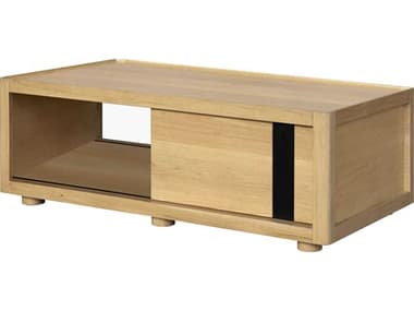 Surya Shaye Rectangular Wood Clear Brown Black Coffee Table SYSHYE003175026