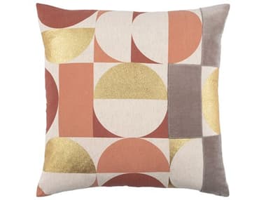 Surya Sonja Brick Red / Oatmeal / Dusty Coral Pillow SYSJA001