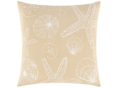 Surya Sea Life Beige Pillow SYSLF009