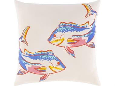 Surya Sea Life Cream Pillow SYSLF010