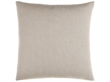 Surya Skinny Stripe Light Beige / Charcoal Pillow SYSSP001
