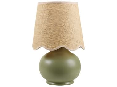 Surya Stella Diminuta Green Beige Translucent Table Lamp SYSTD007