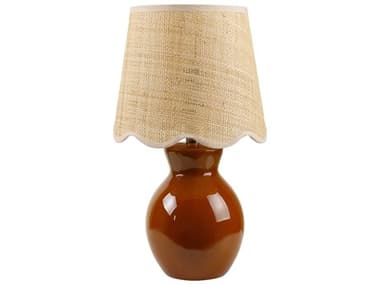 Surya Stella Diminuta Tan Beige Translucent Brown Table Lamp SYSTD009
