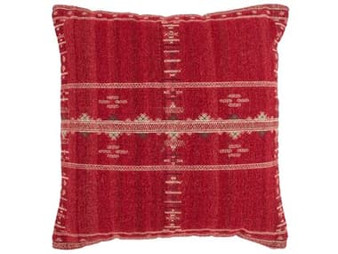 Surya Stine Red / Beige / Olive Pillow SYSTI002