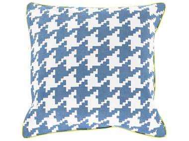 Surya Houndstooth Blue Pillow SYSY035