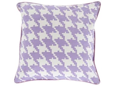 Surya Houndstooth Lavender Pillow SYSY036