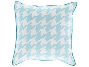 Surya Houndstooth Mint Pillow SYSY038