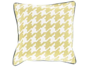 Surya Houndstooth Grass Green Pillow SYSY041