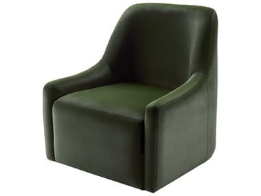 Surya Tasa 29" Green Suede Club Chair SYTASA001