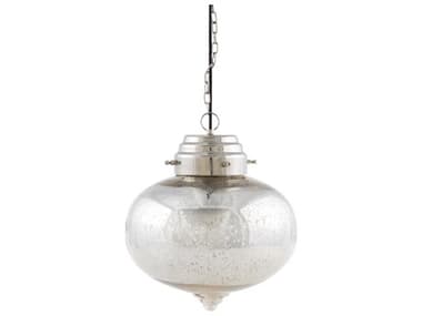 Surya Martel 1-Light Metallic Silver Pendant SYTEL001