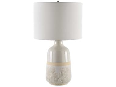 Surya Togo White Linen Table Lamp SYTGO001