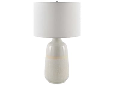 Surya Togo White Linen Buffet Lamp SYTGO002