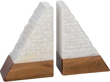 Surya Tikal White Bookends SYTKL002SET