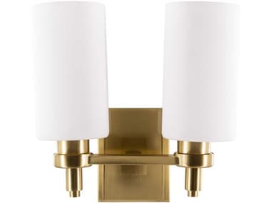 Surya Tallulah 2-Light Metallic Brass Vanity Light SYTLH001