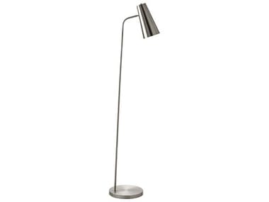 Surya Tanner 65" Tall Metallic Nickel Floor Lamp SYTNR001