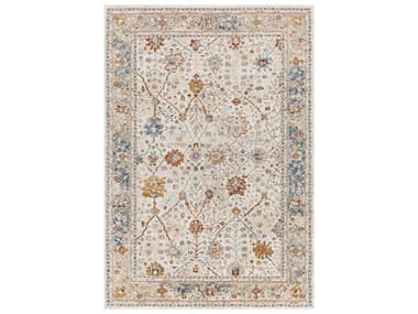 Surya Tuscany Brown / Cream / Light Beige / Blue / Bright Yellow / Dusty Coral Area Rug SYTUS2330REC