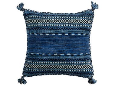 Surya Trenza Black / Blue / Dark Blue Pillow SYTZ004