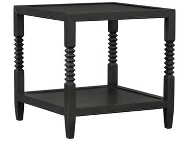 Surya Vansaar Square Wood Black End Table SYVANS001222222