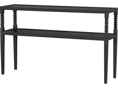 Surya Vansaar Rectangular Wood Black Console Table SYVANS003325214