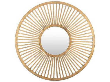 Surya Vision Gold Round Wall Mirror SYVIS0022424