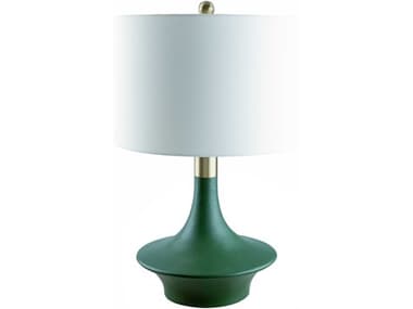 Surya Veneto Dark Green Translucent Table Lamp SYVNT001