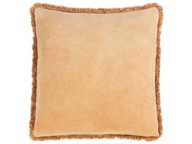 Surya Washed Cotton Velvet Camel Pillow SYWCV001