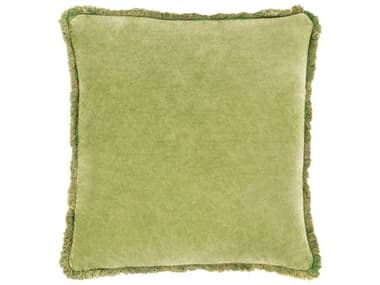 Surya Washed Cotton Velvet Light Olive Pillow SYWCV004