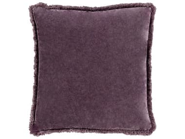 Surya Washed Cotton Velvet Lavender Pillow SYWCV006