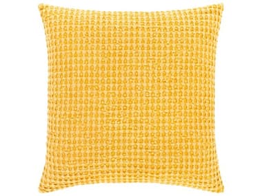 Surya Waffle Saffron / Yellow Pillow SYWFL005