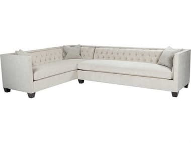 Theodore Alexander Byatt " Wide White Fabric Upholstered Sectional Sofa TAL106389106292