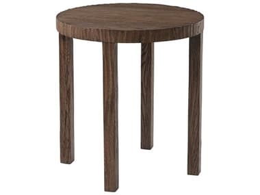 Theodore Alexander Isola 22" Round Wood Charteris End Table TAL5006040C118